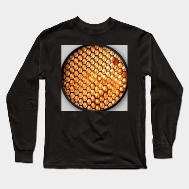 Honeycomb - Bee - Honey Long Sleeve T-Shirt by piksimp